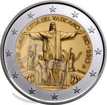 Vaticano 2013 moeda 2€ Rio